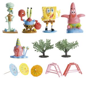 Spužva Bob, set ukrasa za tortu