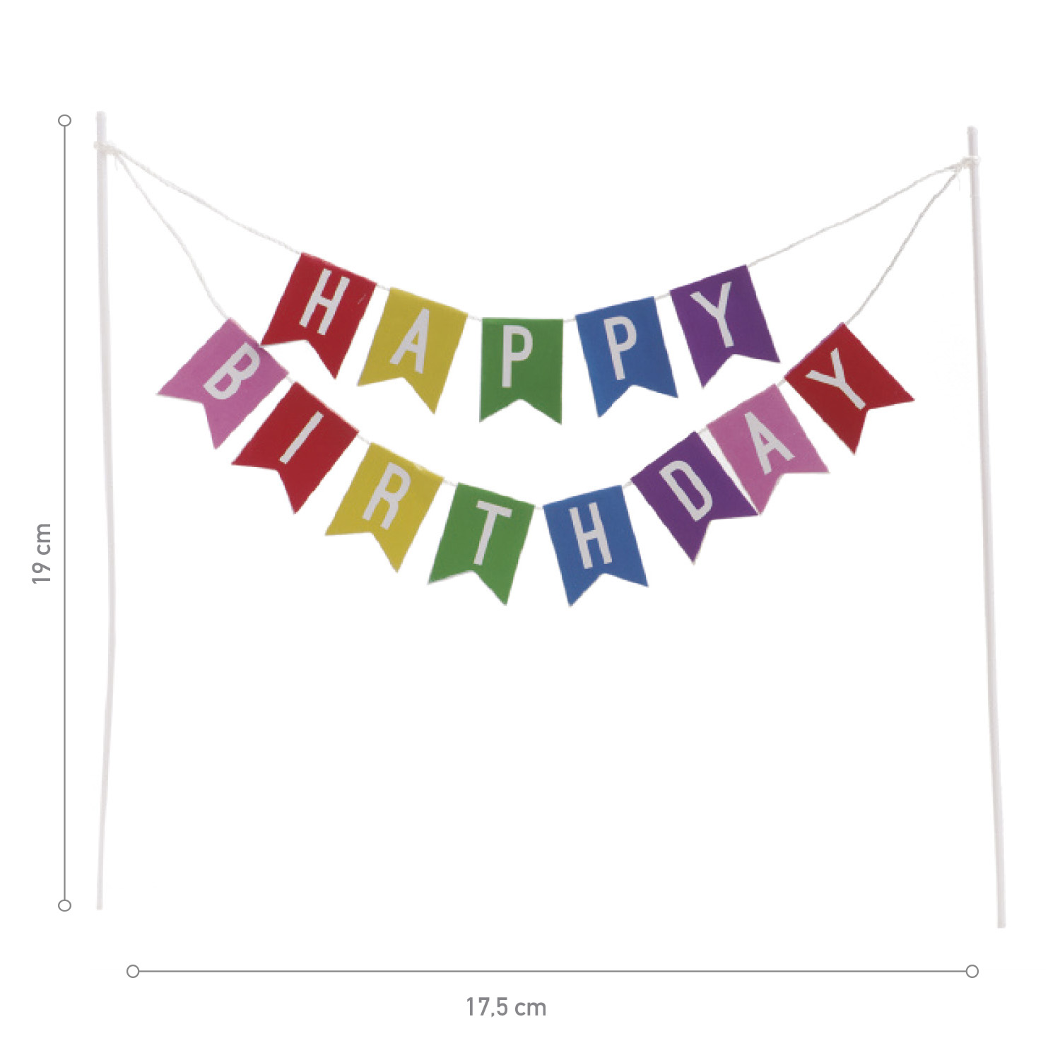 Topper za tortu, Happy Birthday - Slika 3