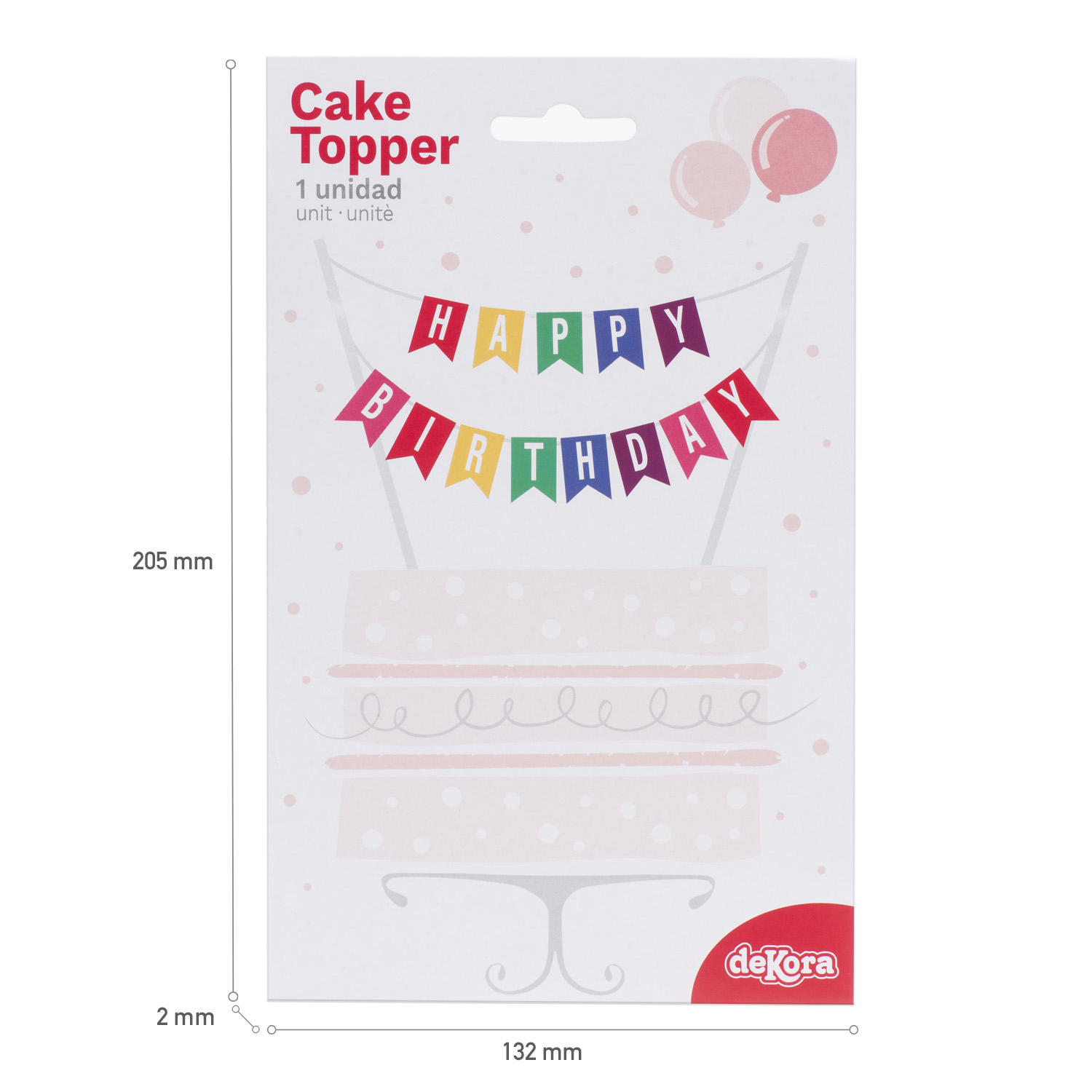 Topper za tortu, Happy Birthday - Slika 5